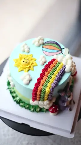 Cute cake for kids#cakedecorating #fyp #cakesoftiktok #cakemaking #cakeforkids