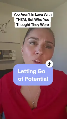 Letting go of who you experienced them as is not the same as someone telling themselves he will be great one day - he was great when you met and something 