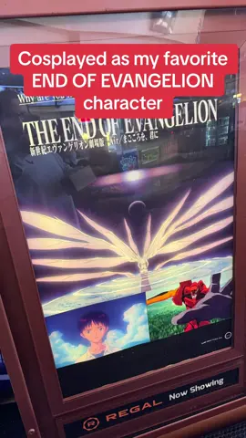 Cosplayed in the theater for THE END OF EVANGELION #evangelion #endofevangelion #anime 