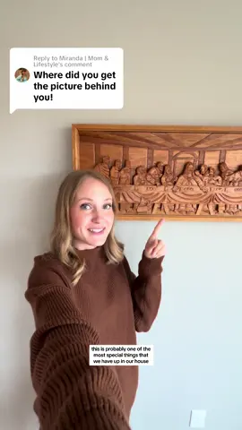Replying to @Miranda | Mom & Lifestyle we are SO grateful to have this piece made by him!! #fyp #jesus #christain #woodworkart #jesuslovesyou #christianity #gratitude #christiandecor 