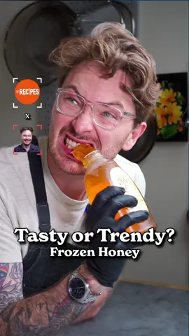How To Make The Viral FROZEN HONEY! 🍯🌀 Is it worth the hype or just another trend? 🔥Let's dive in and taste-test! ⬇️ @Mishka #tastyortrendy #viral #Recipes #frozenhoney #honey #TikTokTrends #trendyfood #Foodie