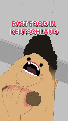 Fast Food in Deutschland ?!😳 #frankfurt #berlin #cartoon #animation #lustigesvideo #fypシ #lustig #fürdich #food #burger 