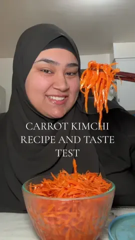 Carrot kimchi aka Morkovcha is a 100/100 in my books! 😍🫶🏼🥕🤤 4 large carrots shredded  1 tspn caynne  1 tsp paprika  1 tsp coriander powder  1/2 tspn salt  1/2 tspn black pepper  1 tbsp sugar  1/4 cup vinegar  1/3 cup heated Olive oil  #carrotkimchi #carrotsalad #koreancarrotkimchi #saladrecipe #kimchirecipe #morkovcha 
