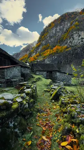 exploring the swiss countryside 🫶… | 📍Ticino / Switzerland  | 📷 more wonderful places @giuliogroebert  | 🚐 exploring scenic places w/ @elena_wuest  | #autumn #village #cabin #countryside #cottage #cabins #autumnvibes #cottages #villagelife #switzerland #schweiz #tessin #ticino #medieval #stonehouse #switzerland🇨🇭 #nature #naturelovers