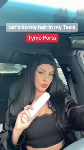 Style my hair with me in my car using cordless hair straightener from @TYMO BEAUTY US  #tymobeauty #tymoporta #howtousetymolorta #grwm #hairstyle #cordlesshairstraightener #portablehairstraightener 