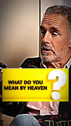 What do you mean heaven? #jordanpeterson #God #religion #podcast #tiktokviral #trendingvideo