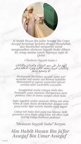 #nurulmusthofa #syaidisyadatt  #habibhasanbinjafarassegaf🤍 
