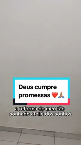 Vai ser tao lindo, quando Deus cumprir o que te prometeu #reforma #ateliedemaquiagem #studiodemaquiagem #deusobrigadoportudo 