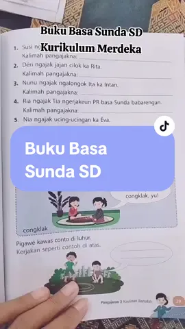 Buku basa sunda SD kurikulum merdeka || Erlangga #basasunda #bukubasasunda #ramadanekstraseru #kurikulummerdeka #merdekabelajar 