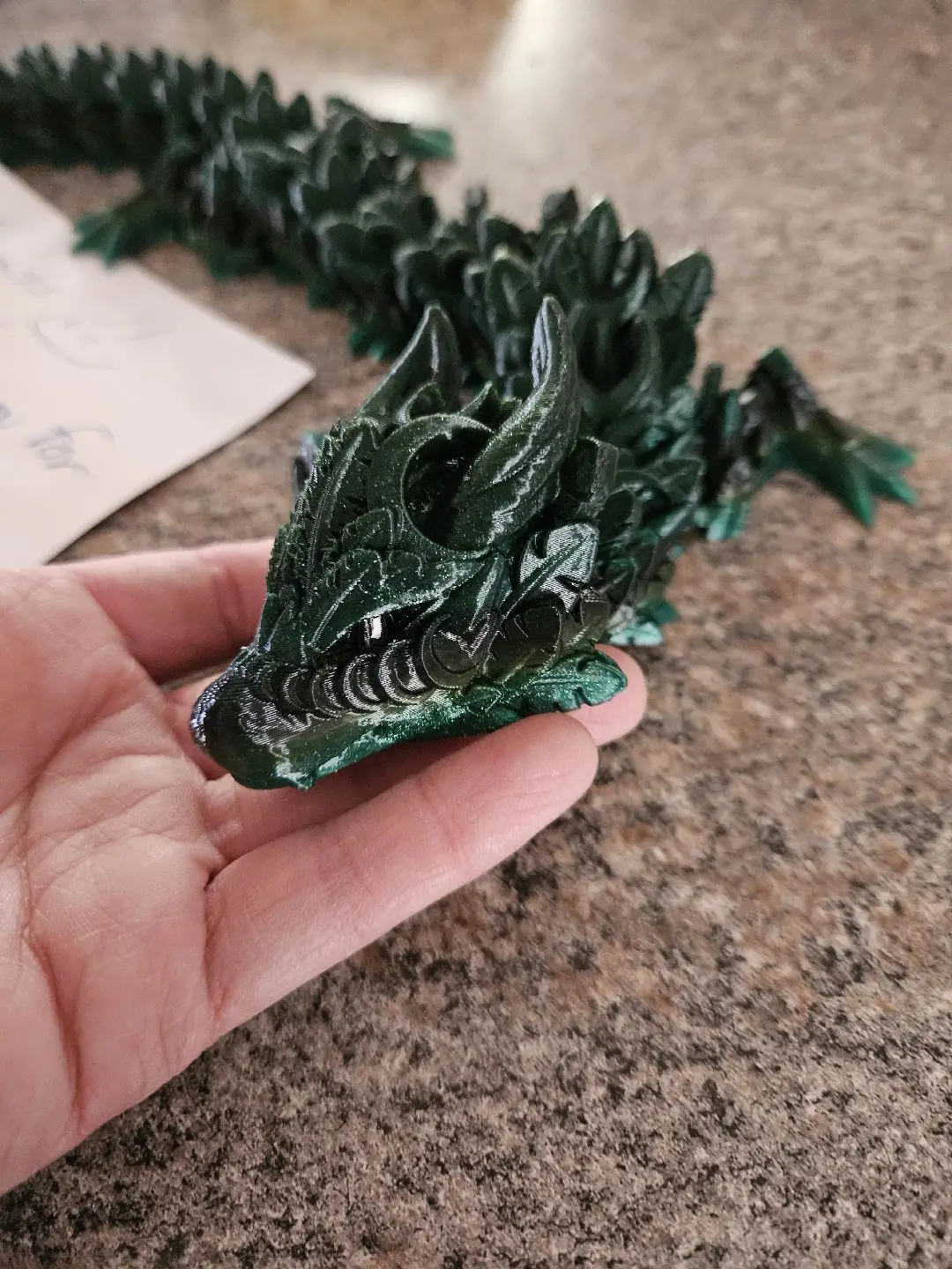 This is an awesome 3D Dragon I won a while back from @LillyPad Creations and wanted to show some love ❤️ they do amazing work! Thank you for giving me the opportunity to win this and so sorry it took me a while to post! ❤️ #3D #3dprint #dragon #fyp 