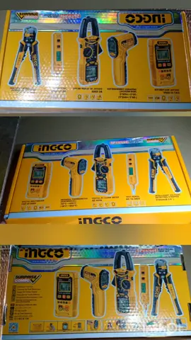 INGCO 5PCS/SET Electrical Test Kit Digital Clamp Meter Multimeter Test Pencil COS23056 BUILDMATE. IPX #ingco #electriciantools #electricaltestkit #handtools 