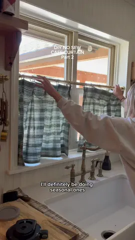 Sewing machines are quaking!!!Everything i used (besides fabric) is in my bio #curtain #diyproject #nosewdiy #easydiy #pinchpleatcurtains #kitchendesign #cottagecoreaesthetic #cottagecorekitchen #voiceover 