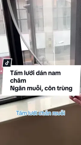 Tấm lưới dán nam châm . Tấm lưới chắn côn trùng cho cửa sổ #chongmuoi#tamluoichanmuoi#luoinganmuoi#bachhoaonline#review 