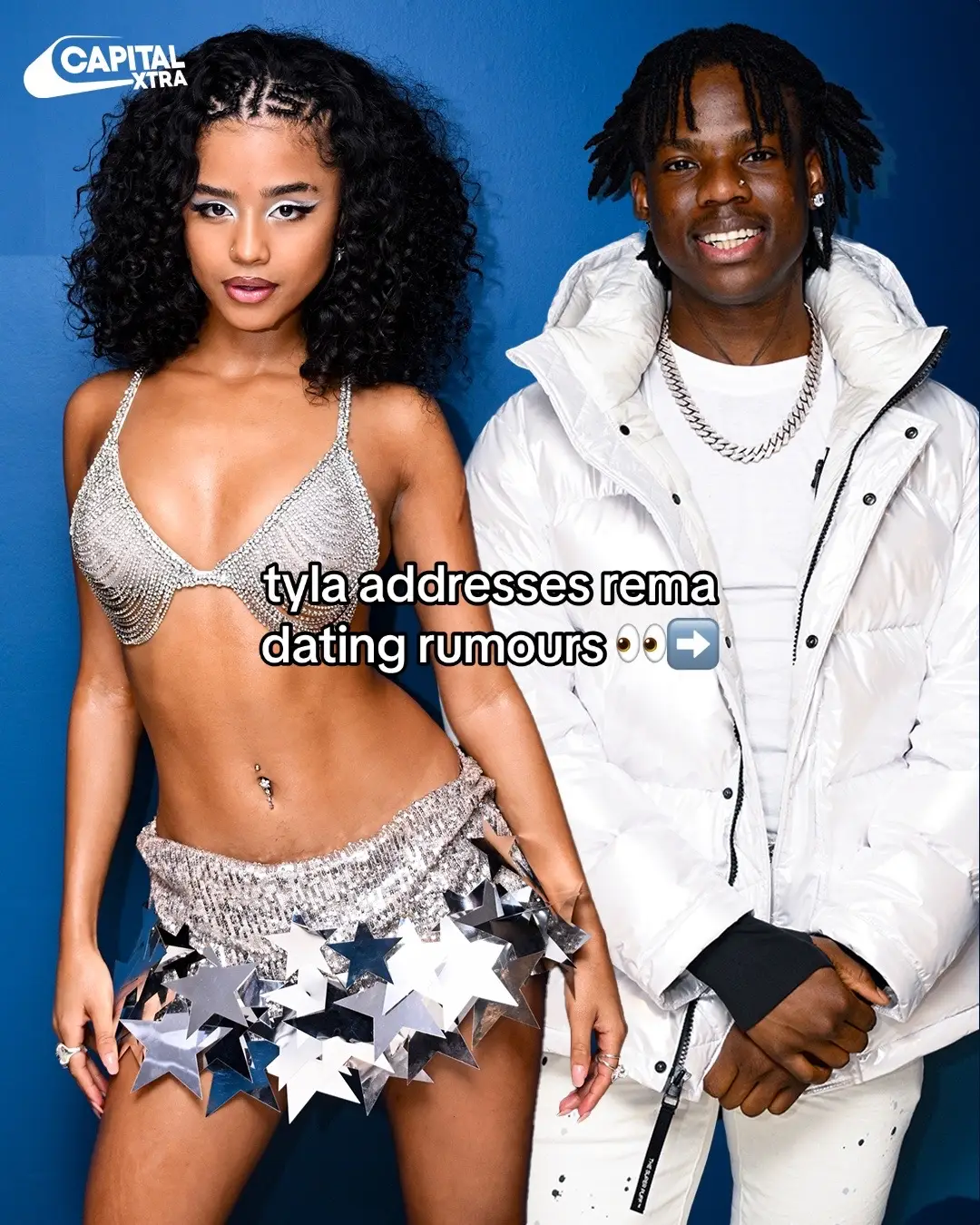 a picture of the pair holding hands recently went viral #tyla #rema 