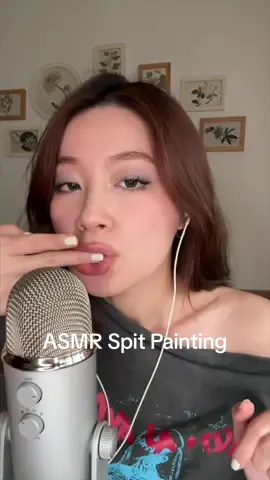 ASMR Spit Painting Your Face #asmr #fyp #asmrsounds #asmrspitpainting 