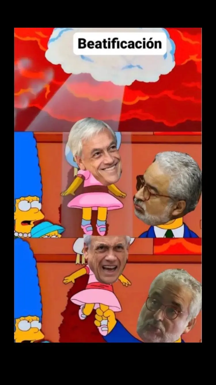 Genialidad de Alberto Mayolnesa en IG #Piñera #derecha #MelCobain 