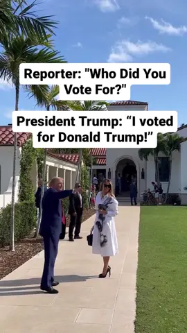 PRESIDENT Donald J Trump & First Lady Melania Trump voting today in The Florida Republican Primary! TRUMP 2024! #MAGA #donaldtrump #trump2024 #florida #trumpwasright #melaniatrump #whitehouse @realdonaldtrump @teamtrump @trumpwarroom @whitehouse45 @flotus45 @melaniatrump 📸: @margomcatee 🇺🇸🇺🇸🇺🇸🇺🇸🇺🇸🇺🇸☀️⛳️🌴