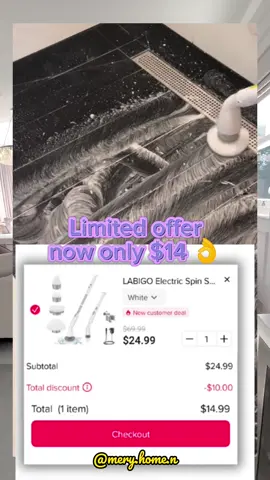 #electricspinscrubber #spinscrubber #cleaning #viral #foryou #tiktokblackfriday #tiktokblackfridaysale #tiktokusa🇺🇸 