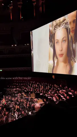 in awe of both liv tyler and the beautiful singer  #lordoftherings #lotr #arwen #royalalberthall #liveinconcert 