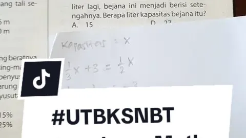 Soal UTBK 2024 Penalaran Matematika SNBT