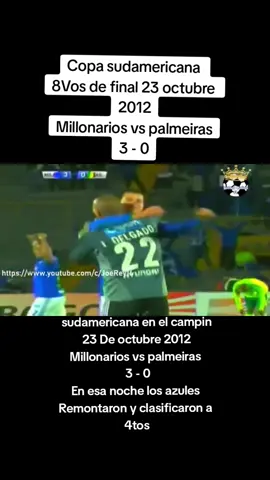 #CapCut #millonarios vs palmeiras  Marcador de 3-0  en un baile de los azules clasificaron a 4tos en ese momento en el campin 