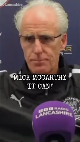 Mick McCarthy: 'It can!' 🗣 #mickmccarthy #mccarthy #wolves #wolverhamptonwanderers #blackpool #football #footballedit #footballtogether #footballquotes #Soccer #footy #footyedit #footballhistory #footballhistorian #footballtiktok #footytiktok #soccertiktok 