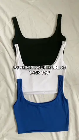 double lining croptop>> #fyp #affordabletops #tanktop #doubleliningtop #TikTokShopFashion 