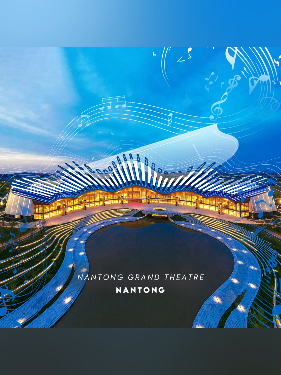 🎹Walking into Nantong Grand Theater, piano notes leap and sing the song of happiness! #RenewRebuildRevive #InternationalDayOfHappiness #CSCEC#AI #piano