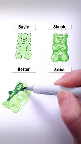Draw Gummy Bears! #easy #drawing #art #tutorial #howtodraw #gummybear #candy 