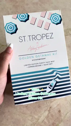 Golden Getaway kit 🩵@sttropeztan @ashleygraham #hopecore #fyp #viral #trending #fy #tan #selftan #Summer #sttropez #tanning #sephora #ugc 