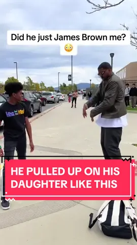 He picked up his daughter from school but it went crazier than expected 😭🕺 [via wealthyjev/TT]