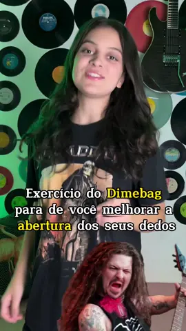 exercício do Dimebag para melhorar a abertura dos seus dedos  #guitarrista #guitarrista #metal #exercicio 
