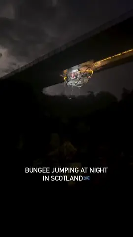 Gone into the darkness of the night✨ #highlandflingbungee #Scotland #bungee #bungy 