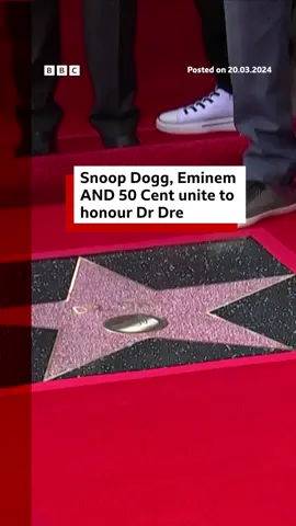 Dr Dre finally got some 'California Love' for producing some absolute bangers. #DrDre #SnoopDogg #Eminem #50Cent #DeathRowRecords #Compton #LongBeach #Hollywood #WalkofFame #California #HipHop #Rap #Music #BBCNews