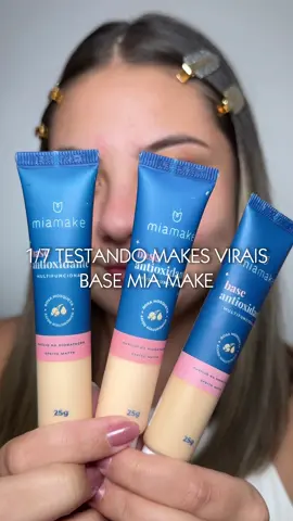 1/7 da série testando makes virais e o primeiro produto foi a base da Mia Make que está super em alta aqui no TikTok e custa por volta de 10 reais💫 @MIA MAKE  O que vocês acharam e qual o próximo produto vocês querem ver aqui na nossa série?  Vídeos ib @edsonjunior1122 @livianhezoto e @brunaarrudaoficial  #produtosvirais #makesvirais #makeup #maquiagem #beleza 