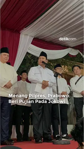 Prabowo Subianto menyampaikan pidato pertamanya usai dinyatakan menang Pilpres 2024. Prabowo mengucapkan terima kasih kepada Presiden Joko Widodo dan kepada rakyat Indonesia. Prabowo berpidato di kediamannya di Jalan Kertanegara Nomor 4, Jakarta Selatan, Rabu (20/3/2024) malam. Baca berita selengkapnya hanya di detik.com! Creator: Risa/Tyana #detikcom #reels #PrabowoSubianto #Pilpres2024 #PresidenRI #PrabowoGibran #pidato #Jokowi 