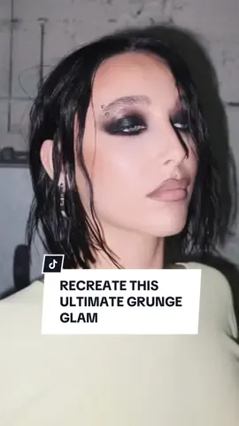 Wait until the end👀 the gloss… the piercings… 🤌🏽 as soon as I saw emma chamberlain with this insane grunge glam, I knew I absolutely HAD to try & recreate🖤 product list is in my bio! #grunge #grungeaesthetic #grungegirl #smokey #smokeyeye #tutorial #makeup #makeuptutorial #makeupartist #emmachamberlain #parisfashionweek #pfw #glossy #fyp #makeupfyp 