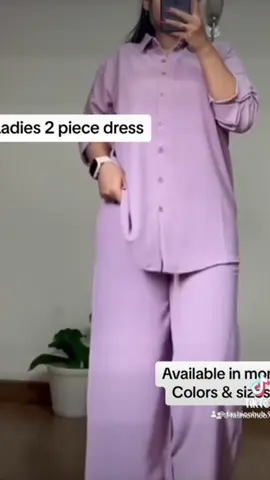 Ladies shirt and pant 2 piece kit Available in more colors and sizes Dm or whatsapp to place your order 0712523597 #cashondelivery #thefashionhub #foryoupage #foryourpage #foryou #ladiesfashion 