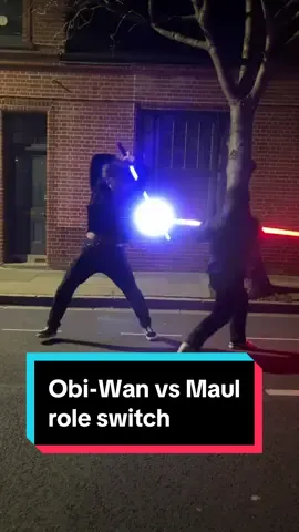Obi-Wan vs Maul role switch 😎 !! PERFORMED BY PROFESSIONALS !! I AM FOLLOWING ALL COMMUNITY GUIDELINES !! FAKE WEAPONS !! #starwars #starwarsfan #starwarstiktok #lightsaber #lightsaberduel #jedi #sith #obiwankenobi #darthmaul #thephantommenace Music: Samuel Kim - Duel of The Fates (Remastered Epic Version) Using the ‘Dualstrike’ baselit saber from @CCSabers ⚔️ use code ‘BRANDON10’ to get a discount on any saber! 🥳