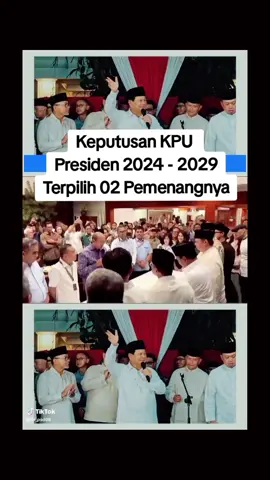 🇮🇩Alhamdulillah ✌😎👍🥳🥳🥳🥳✅ #02 #prabowo #gibran #pemenang #pilpres2024 #hasil #KPU 