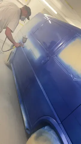 T4 full respray in R32 Pearl Blue #r32 #vw #t4 #camper #foryou #fyp  #custompaint 