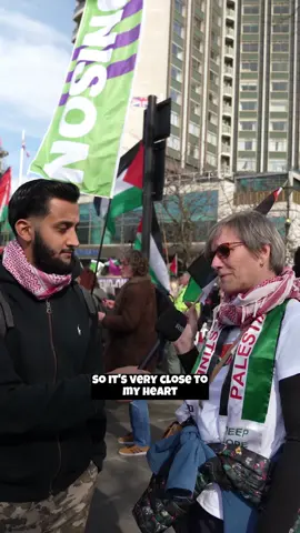 Alison from Dorset 🇬🇧 explains why she’s supporting Palestine 🇵🇸 at the national protest in London  #standwithpalestine #savepalestine🇵🇸 #londontiktok 