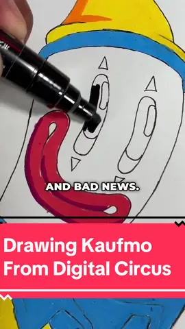 Replying to @Allyssa Munro here is how to paint Kaufmo from the amazing digital circus with posca acrylic paint markers. During the how to draw art challenge i show how i paint my design from beginning to end with my new posca art set. I also share why i use the posca marker pen set.  #painting #art #drawing #digitalcircus #artchallenge 