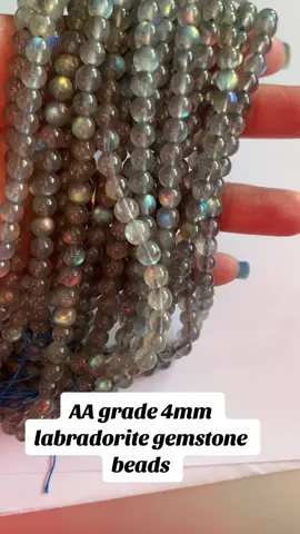 These 4mm, AA grade labradorite beads are actually divine 😍 such beautiful iridescent flashes  #handmadegems #jewellerymaking #labradorite #labradoritecrystal #tjaysbeads #gemstones #beading #jewellerymakersoftiktok #ukbeads #ukbeadshop #gemstonebeads #gemstonebeadsuk #healing #reikimaster #reiki 