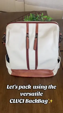 #ad CLUCI Leather BackBag it’s  versatile design allows you to wear it as a chic purse or a trendy backpack, making it a must-have accessory for any occasion. Upgrade your look with the CLUCI Leather BackBag today! #cluci #backbag #gift #tiktokaffiliate #fypシ #fyp @CLUCI 