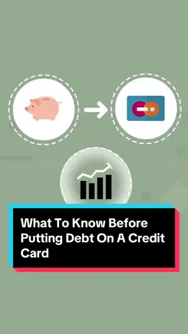 What To Know Before Putting Debt On A Credit Card #financialadvice #debt #creditcarddebt 