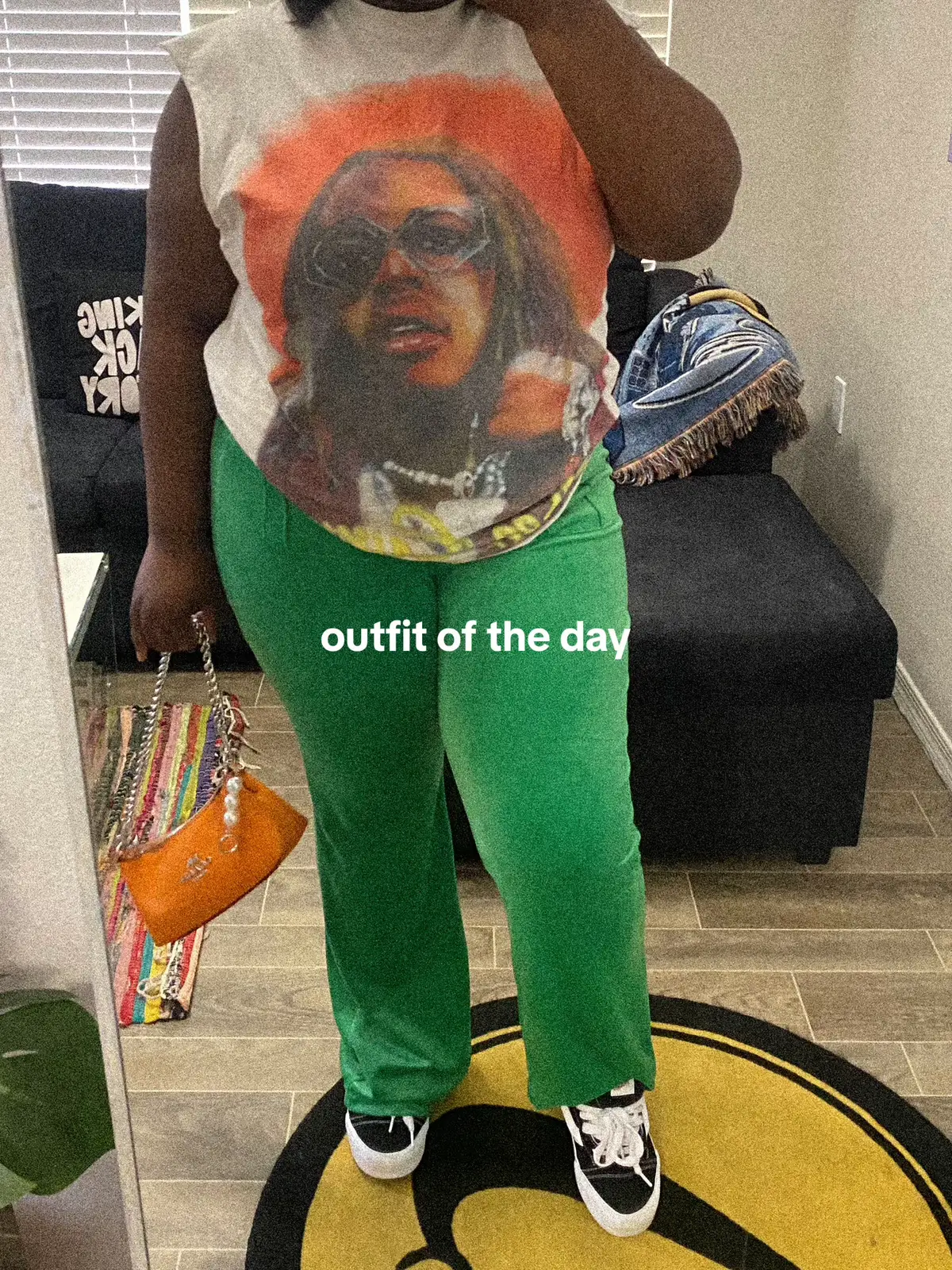i love that im wearing color now, a few years ago i would have never worn this lol cheers to growth🥂#OOTD #outfitoftheday #ootdideas #ootdinspo #gdwm #grwm #gunna #gunnawunna #sneakers #sneakerhead #streetwear #coachbag #knuskool #blackgirltiktok #blackgirlfashion #curvyfashion #fyp #foryoupage
