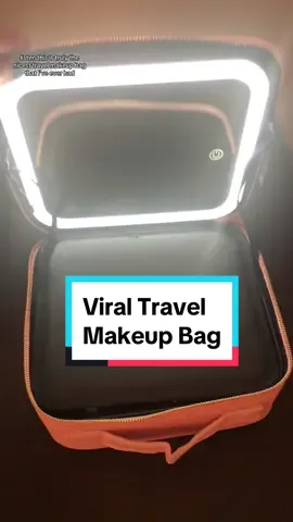 Love this Viral Travel Makeup Bag with LED Mirror. Most Popular Makeup Bag Travel Cosmetic Bags Makeup Travel Bag Recommendations #travelmakeupbag #makeuptravelbag #makeupbag #beautyessentials #viralmakeupbag #makeupbagwithled #makeupbagwithmirrorandlight #tiktokmademebuyit 
