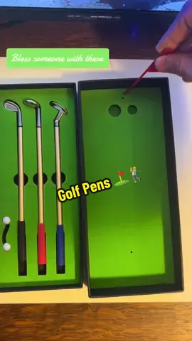 My girl bought me these and this is the best present ive ever gotten!!                                           #golf #golfpenset #TikTokShop #presentforhim #fypシ #dad 