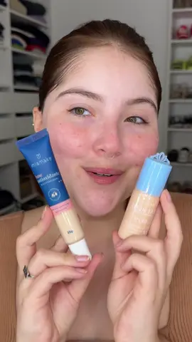 Base Antioxidante @MIA MAKE x Sérum Base @Miss Lary Cosméticos: qual foi sua favorita? ♡ #baseliquida #basemakeup #naturalmakeup #minimalistmakeup #beautifulskin #naturalbeauty #makeupreview #miamake #misslary #misslarymakeup #beleza 